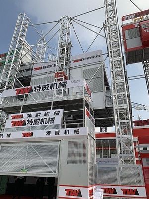 Двойной мачты SCE500 Подъемник на строительстве для 30 пассажиров тяжелый подъемник/двойной мачты тяжелый подъемник с большой клеткой
